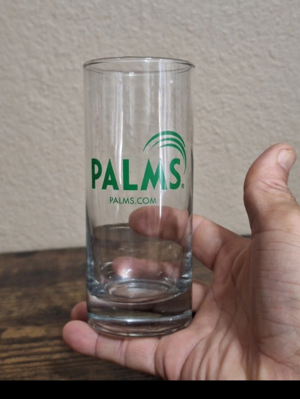 Cool Rare Vintage 2001 Palms Casino Highball Glass.